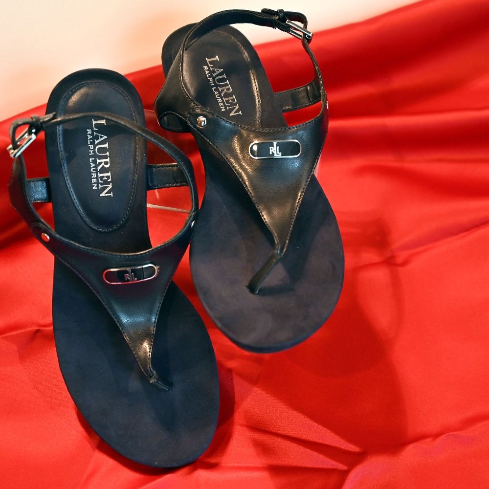 Ralph Lauren Kacy Sandals Navy